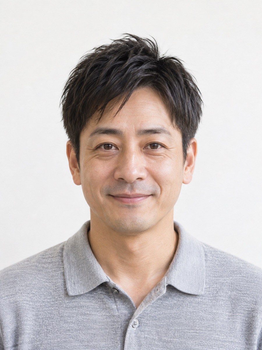 ノーセットで決まるナチュラルショート（正面）