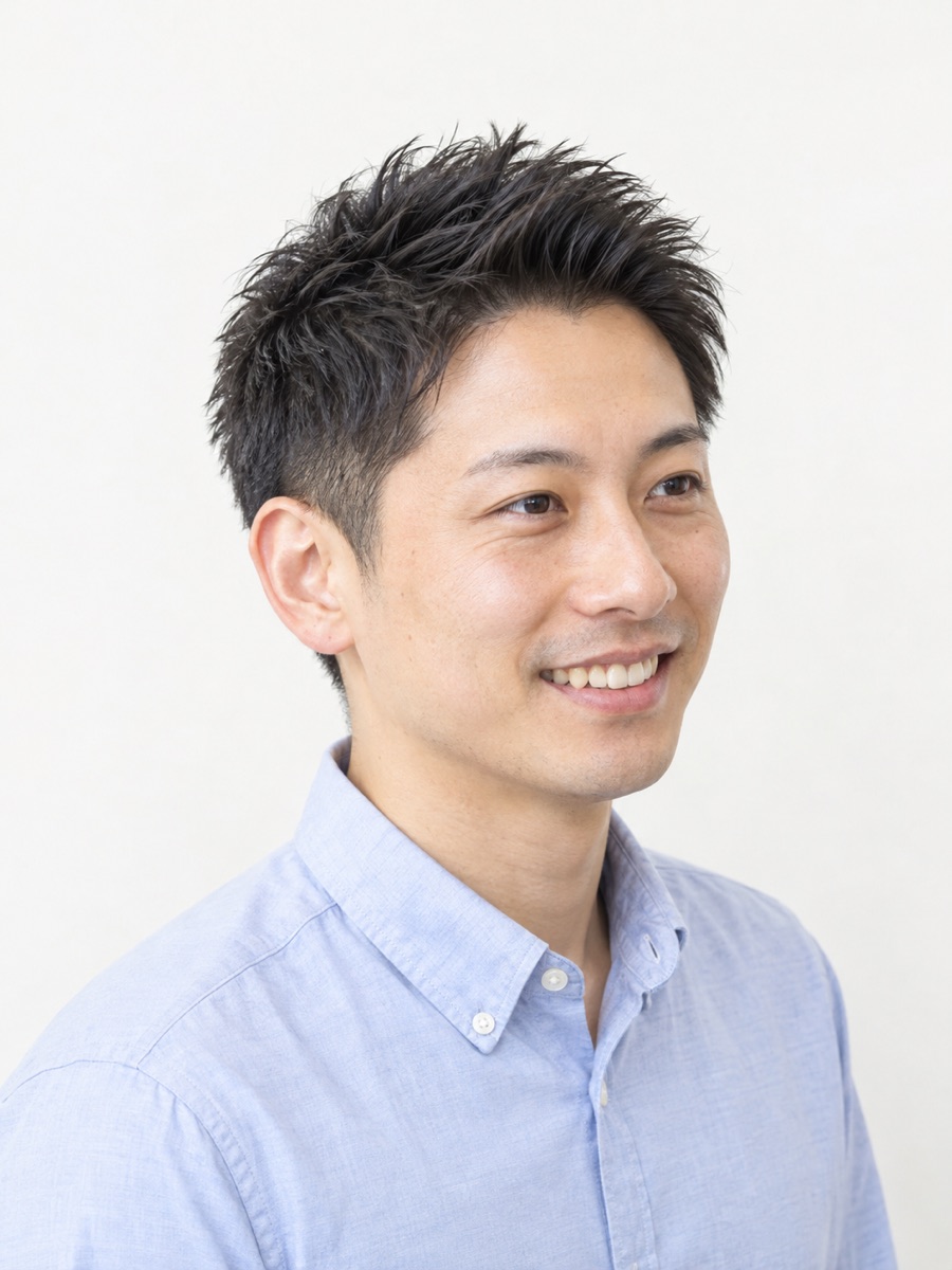 爽やかアップバングショート（正面）